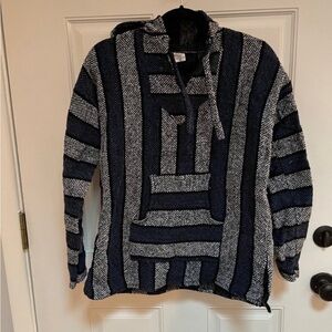 American Vintage Black and Gray Striped Hoodie